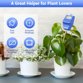 Dr.meter Soil Moisture Meter Tester for Plants, Hygrometer Moisture Sensor for Houseplants Indoor Outdoor Garden Lawn Use - Plant Water Gauge Test Kit - No Battery Needed - Gardening Gifts
