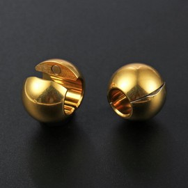 Twolobes 1 pair 9g ear weight Classic Spheres 12mm+ (1/2"), Hypoallergenic 316 Stainless Steel Ear Weights Plugs Tunnels Gauges for Ear Body Jewelry Women Men