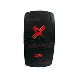 20A 12V Rocker Switch ON/OFF Red LED Backlit - GPS - UTV, Auto, Boat [5360-A3]
