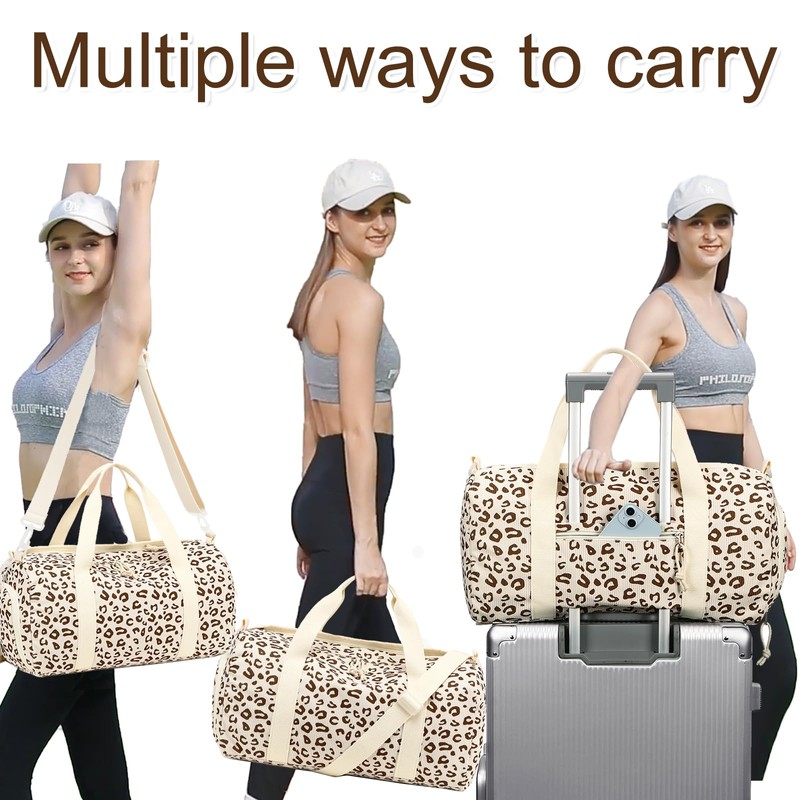 BLUBOON Duffle Bag Girls Kids Cute Gym Bag with Shoes