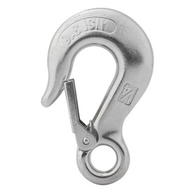 Durable Stainless Steel Clevis Slip Hook with Safety Latch Rowing Boat Kayak Accessory 1/4"