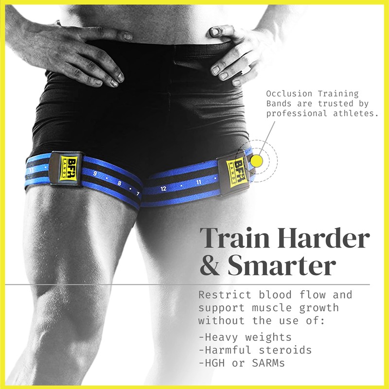 BFR BANDS PRO 4-Pack Bundle Blood Flow Restriction Bands for
