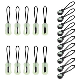 20 Pcs Self Luminous Zipper Pulls, Zipper Puller Glow in The Dark Anti Lost for Outdoor Mountaineering Camping Easy Install Easy to Use