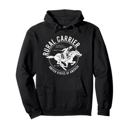 TheGraphicOutlet Rural Carrier Distressed Vintage Mail Carrier Design Pullover Hoodie