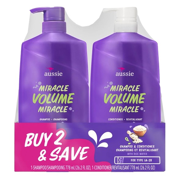 Aussie Miracle Volume With Bamboo & Kakadu Plum, Paraben Free