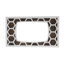 Thermostat Wall Plate Cover compatible with Honeywell Home RTH7600D, Honeycomb Pattern, Multiple Colors