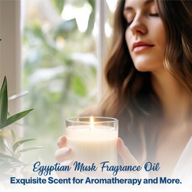 uh*Roh*Muh Egyptian Musk Fragrance Oil - Exquisite Blend for Your Signature Scent, Long-Lasting Scent for Aromatherapy, Hair Care and Personal Care, Candles and Other DIY Projects 15ml