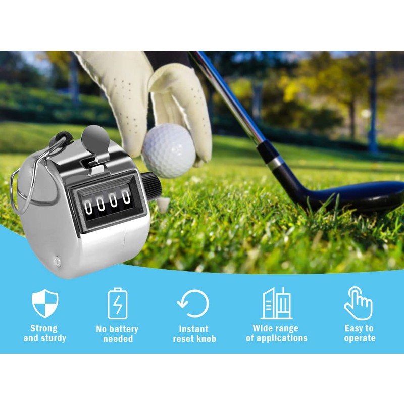 Hitopin 9 Pieces Mechanical Hand Counter, Hand Counter, Finger Counter,