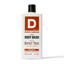Duke Cannon Supply Co. Thick High Viscosity Body Wash - 3X Thicker, Plant-Based, Mineral-Enriched Body Wash for Men - Bourbon, Naval Diplomacy, Old Glory, & Bay Rum