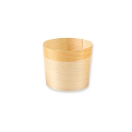 FRANZ MENSCH NatureStar Organic Finger Food Bowls, Round, Wood, Natural, Height: 4.5 cm, Diameter: 4.5 cm, Pack of 500