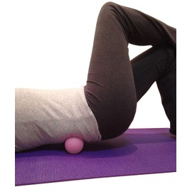 Kieba Massage Lacrosse Balls for Myofascial Release, Trigger Point Therapy, Muscle Knots, and Yoga Therapy. Set of 2 Firm Balls (Pink and Purple)