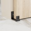AONAYIOA Wall/Door Adjustable Floor Rails, Sliding Door Sliding Door Floor