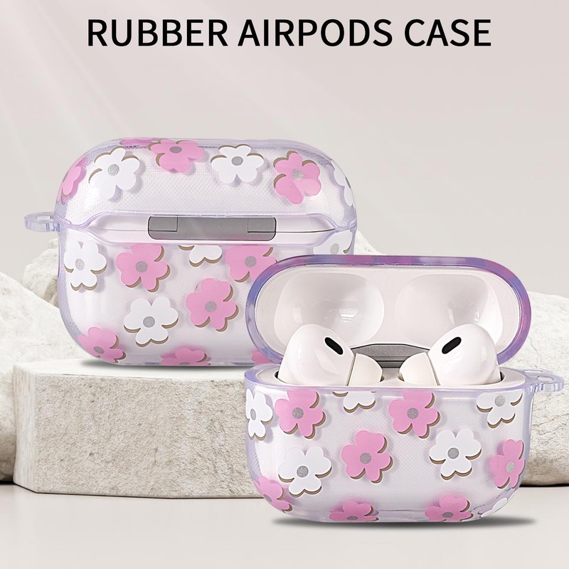 Reownest AirPods Pro 2nd/1st Generation Case with Cleaning Kit, Cute
