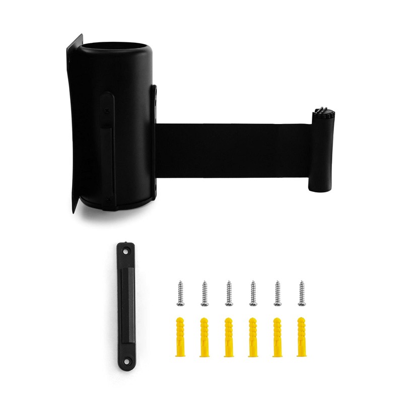 QWORK Barrera retractil para cinturon de pared, barrera de pared