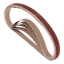 Kozelo 5 Pcs Sanding Belts 3/8 x 21 Inch 40 Grit Aluminum Oxide Abrasive Sandpaper for Belt Sander Metal Grinding Wood Working Weld Rust Removal