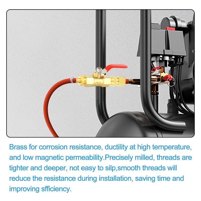 ERGAOBOY Pack of 5 10mm OD x 1/4" BSP Thread