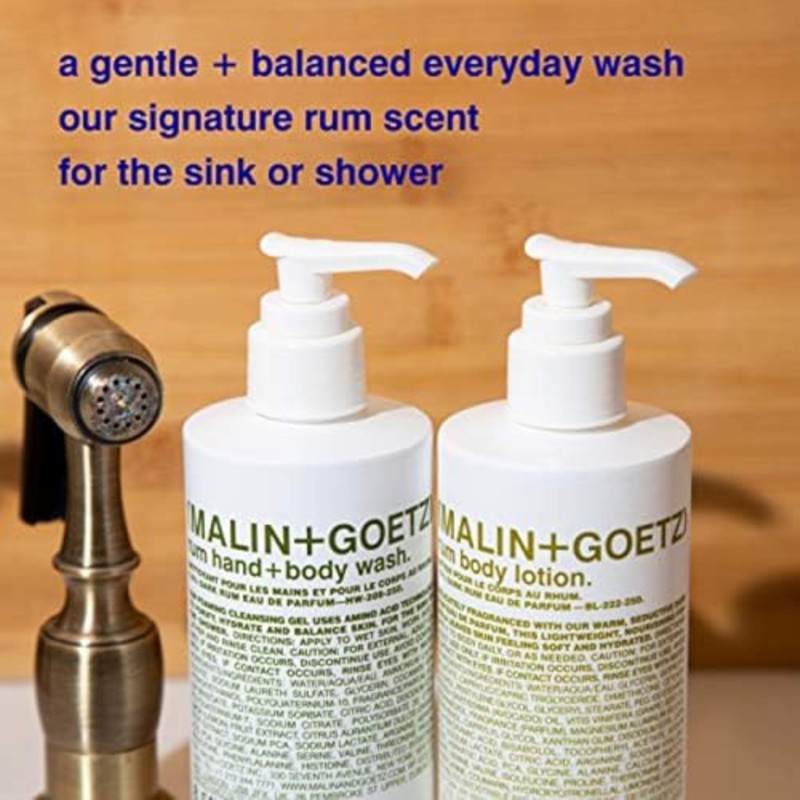 MALIN+GOETZ Hand + Body Wash | Gentle Foaming Cleanser with