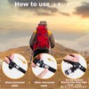 YAPJEB Trekking Pole, Foldable, Climbing Stock, Lightweight, Aluminum, Walking Pole,