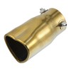 X AUTOHAUX Car Exhaust Tip Heart Shaped Tail Pipe 2.4Inch