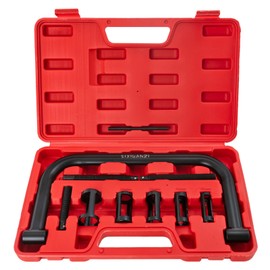 SIXIWANZI Valve Spring Compressor Tool, 10PCS Valve Spring Removal Tool for Car, Motorcycle, ATV, and Small Engines Vehicle Equipment