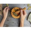Olive Wood Mortar & Pestle Set "The Iconic Mortar"