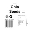 yourhealthstore Raw Chia Seeds 500g, 100% Natural, Vegan, High in