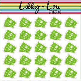 Pay Day Planner Sticker| Dollar Bills | Libby and Lou Sticker Co