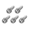 sourcing map M5 x 20mm Stainless Steel Phillips Pan Head