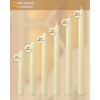 Hyoola 8" Beeswax Taper Candles - 8 Hour Burn Time