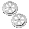 WOONEKY Modern Style Oven Air Vent Covers Stainless Steel Vent