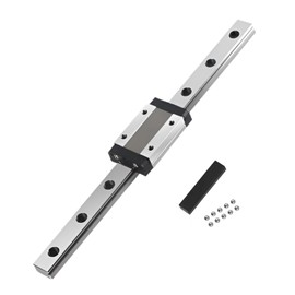 KGTCN MGN12H 300 mm Mini Bearing Steel Linear Guide Linear Guide Rail with 1 Piece High Precision MGN12H Bearing Slide Block for DIY 3D Printers and Automated Machines