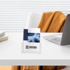 QWORK® 2 Pack A5 Acrylic Freestanding Brochure, Flyer Stand, Transparent