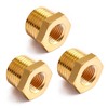 1/2" NPT Male to 1/4" NPT Female Brass Hex Bushing