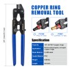 PEX Ring Removal Tool with Pex Pipe Cutter - Removes
