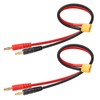 YACSEJAO XT30 to Banana Plug 14AWG XT30 Male to 4mm