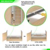 WEJIPP Pull Out Cabinet Drawer Organizer Expendable Sliding Shelf Stainless