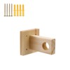 Antrader Unfinished Wooden Curtain Rod Holder Brackets,Ceiling Mount Closet Pole