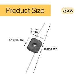 5 Pcs 150mm Trimmer Line Lightweight,String Trimmer Head Portable Trimmer Head Replacement Parts Garden Tool Strimmer Accessories for Electric Grass Trimmers Trimming Gardens Lawns Crops