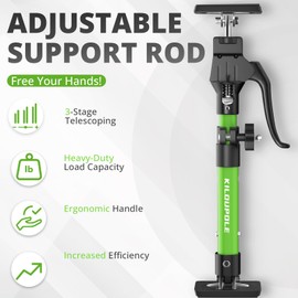 KILOUPOLE Cabinet Jack Support Pole, 15.8-23.6 Inches Steel Telescopic Quick Support Rod, Third Hand Tool Support System, Drywall Jack, Cargo Bars, 200 LB Capacity, 2-Pack