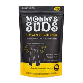 Molly's Suds Oxygen Brightener Dark Wash | Powerful Bleach Alternative, Chlorine Free | Preserves Colors and Removes Stains (Cedar & Sandalwood - 79 oz)