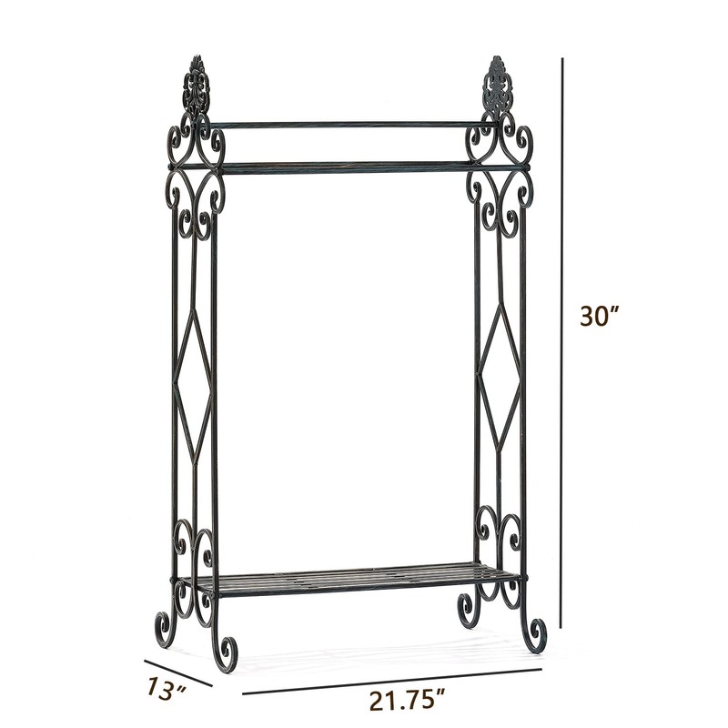 Standing Towel Rack for Bathroom,3-Tier Floor Freestanding Towel Racks with