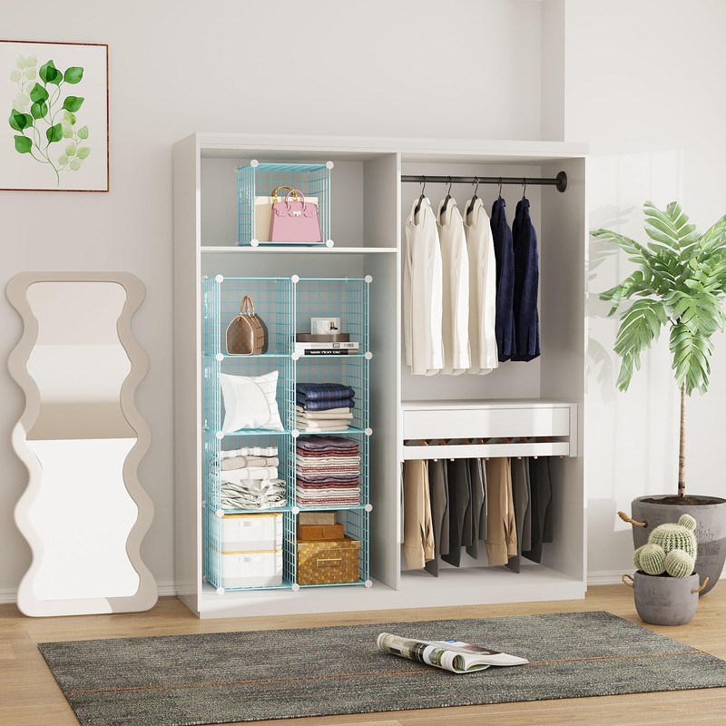 C&AHOME Wire Cube Storage, 9 - Cube Organizer Metal C