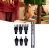 Leather Prong Set Metal Interchangeable Flat Chisel Bit Hole Punch