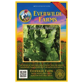 Everwilde Farms - 1000 Large Leaf Sorrel Herb Seeds - Gold Vault Jumbo Seed Packet