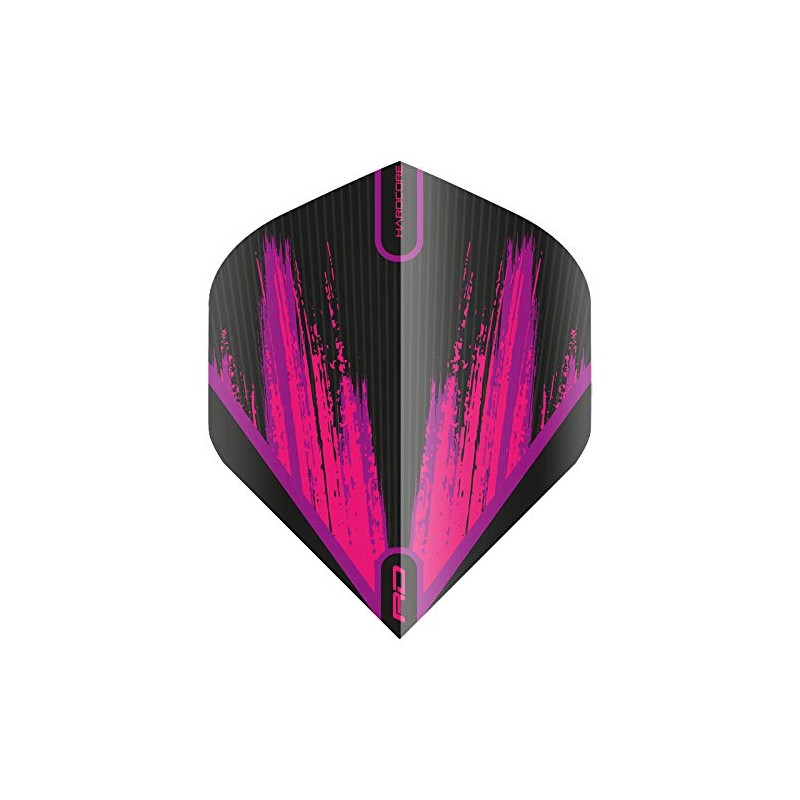 RED DRAGON Hardcore Radical Pink Splash Darts Flights - 4