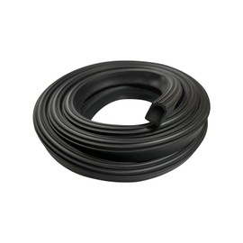 D Shaped Weather Stripping Door Seal, 1" RV Slide Out Seal Self-Adhesive EPDM Rubber, Heavy Duty Rubber Door Seal Weather Stripping for RV, Truck, Boat, Car, Accessories (19.5 Feet)