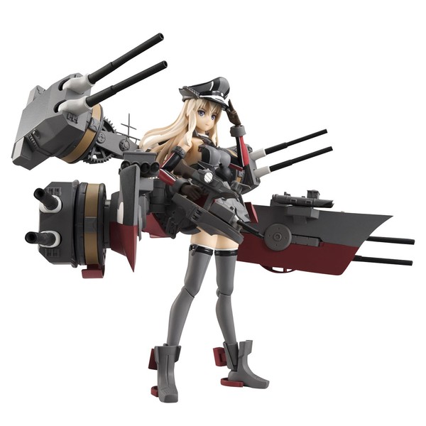 アーマーガールズプロジェクト 艦これ Bismarck drei 約140mm PVC&ABS製 塗装済み可動フィギュア