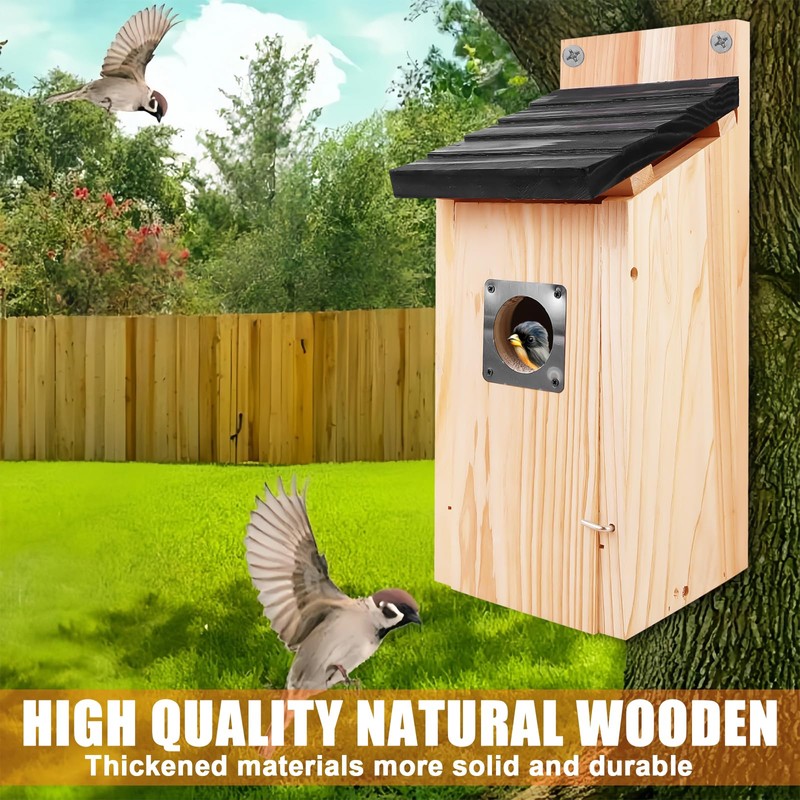 Behogan Hanging nesting box: 4.92 x 4.92 x 11.81 inch