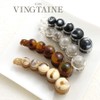 Vingtaine H7660-BK Banana Clip, Marble Stone, Simple, Elegant, Hair Accessory,