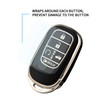 QBUC for Honda Key fob Cover with Keychain,Car Key Case
